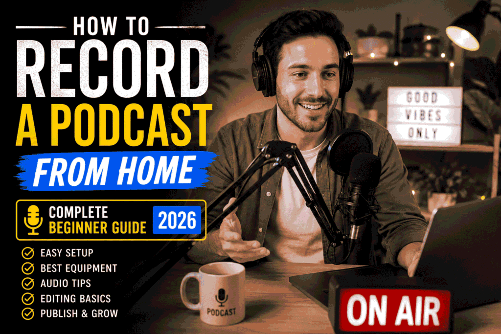 how to record a podcast from home