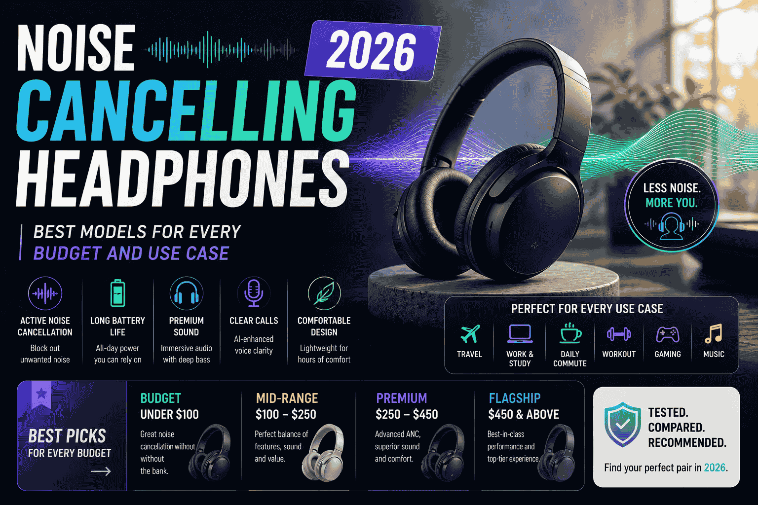Best Noise Cancelling Headphones 2026 for Apple Users: Apple AirPods Max 2