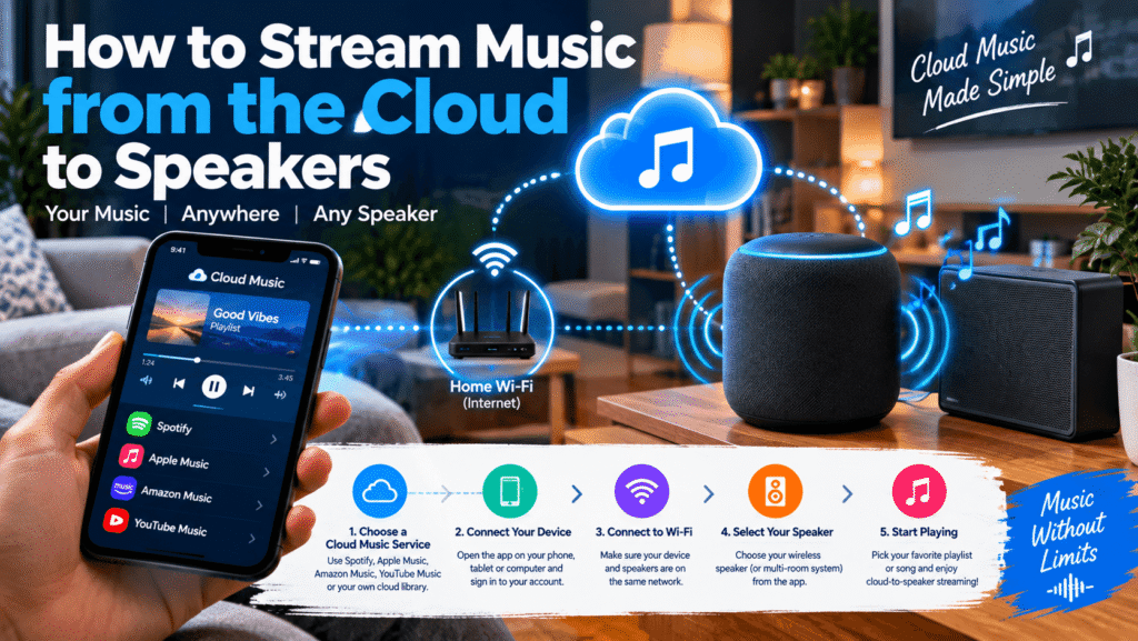 How to Stream Music from the Cloud to Speakers