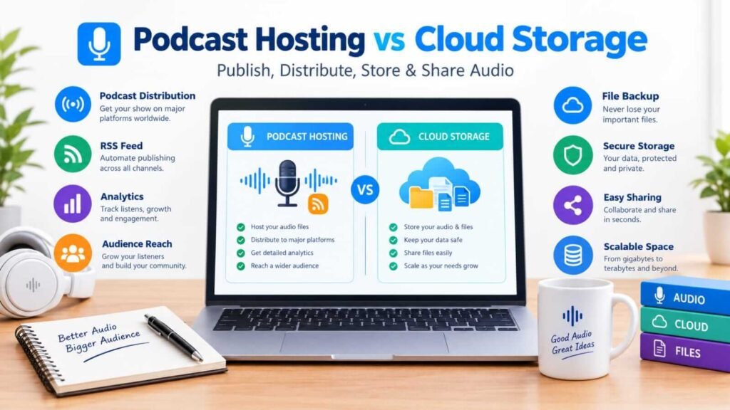 Podcast Hosting vs Cloud Storage
